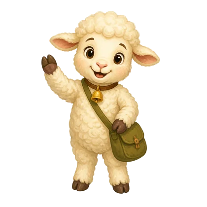 Wooly the lamb, your Bible Quest guide
